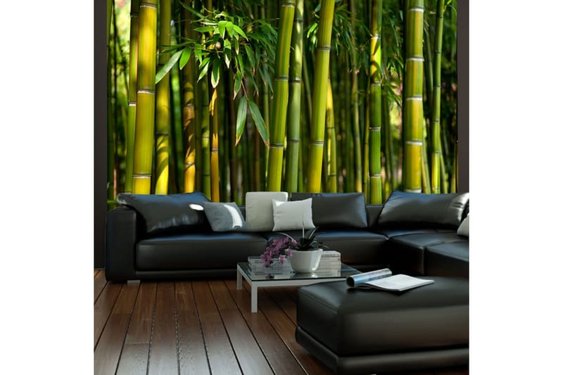 Fototapet Asian Bamboo Forest 200x154 - Artgeist sp. z o. o. - Innredning - Veggdekorasjon - Tapeter - Fototapeter