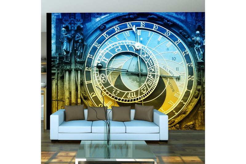 Fototapet Astronomical Clock Prague 200x154 - Artgeist sp. z o. o. - Innredning - Veggdekorasjon - Tapeter - Fototapeter