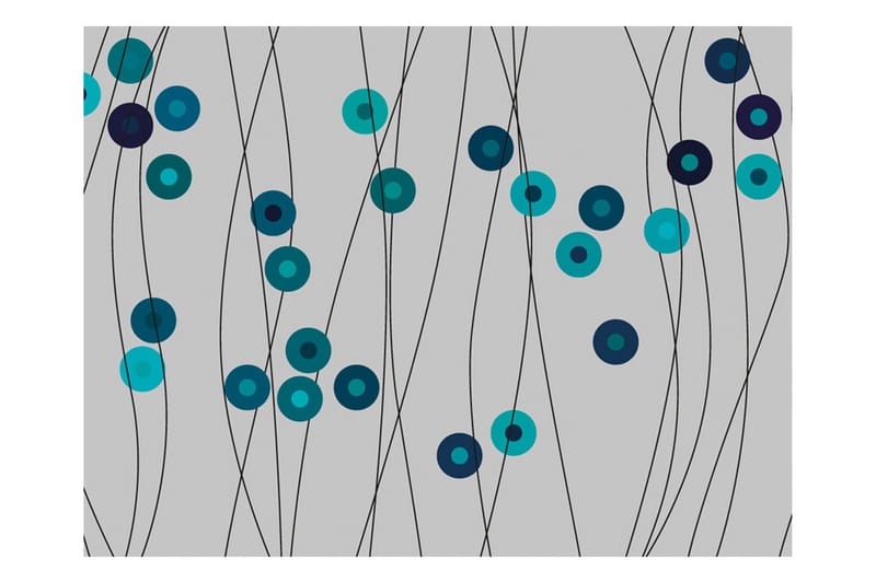 Fototapet Azure Buttons 300x231 - Artgeist sp. z o. o. - Innredning - Veggdekorasjon - Tapeter - Fototapeter