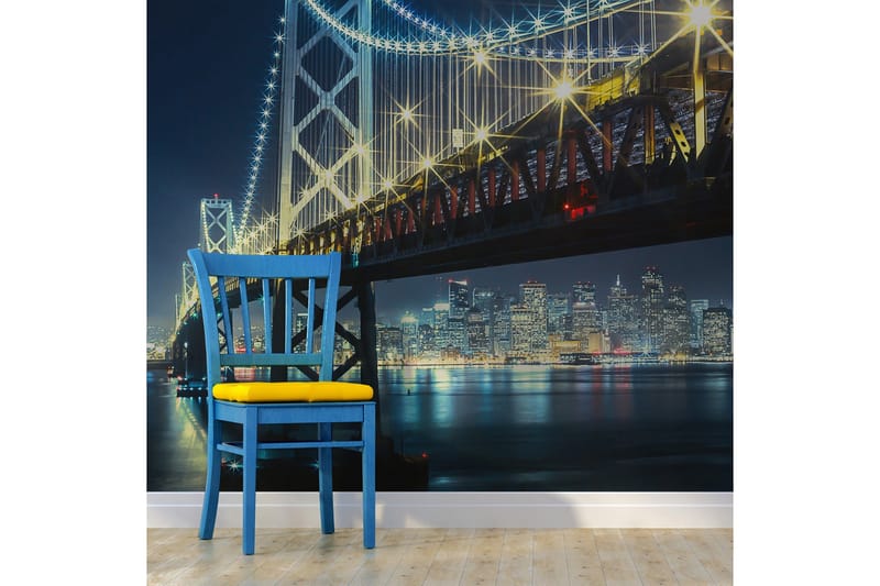 Fototapet Bay Bridge At Night 250x193, Artgeist sp. z o. o.