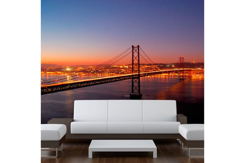 Fototapet Bay Bridge San Francisco 300x231 - Artgeist sp. z o. o. - Innredning - Veggdekorasjon - Tapeter - Fototapeter