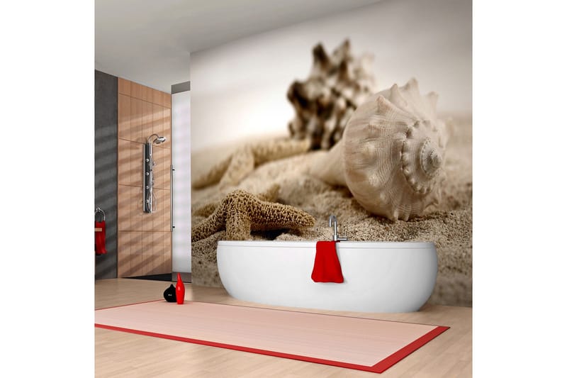 Fototapet Beach And Mussel 200x154, Artgeist sp. z o. o.