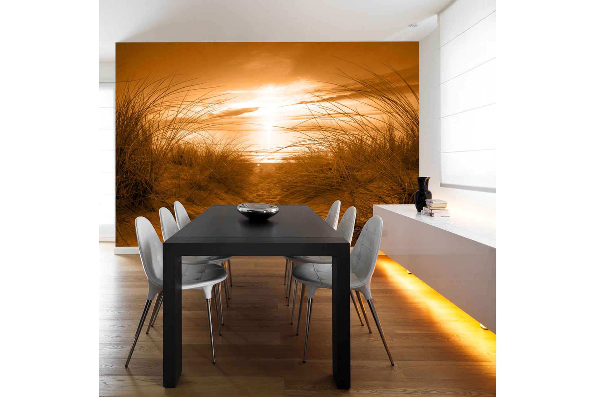 Fototapet Beach Sepia 400x280 - Artgeist sp. z o. o. - Innredning - Veggdekorasjon - Tapeter - Fototapeter