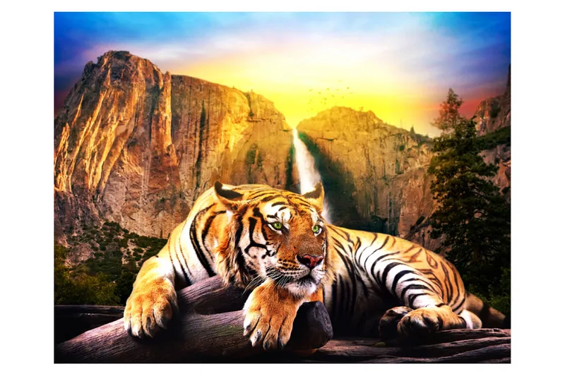 Fototapet Beauty And The Beast 400x309 - Artgeist sp. z o. o. - Innredning - Veggdekorasjon - Tapeter - Fototapeter