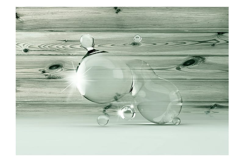 Fototapet Beauty In Drops Of Water 100x70 - Artgeist sp. z o. o. - Innredning - Veggdekorasjon - Tapeter - Fototapeter