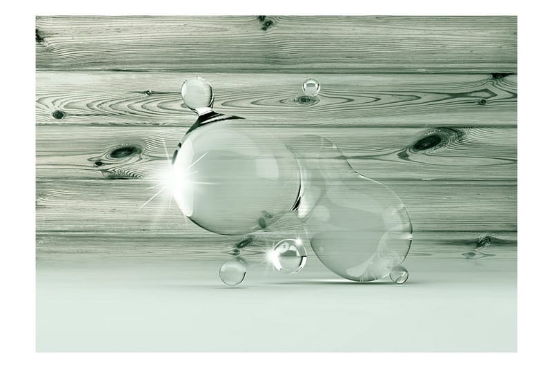 Fototapet Beauty In Drops Of Water 100x70 - Artgeist sp. z o. o. - Innredning - Veggdekorasjon - Tapeter - Fototapeter