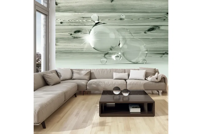 Fototapet Beauty In Drops Of Water 350x245, Artgeist sp. z o. o.