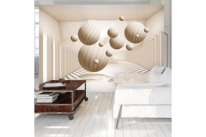 Fototapet Beige Balls 300x210, Artgeist sp. z o. o.