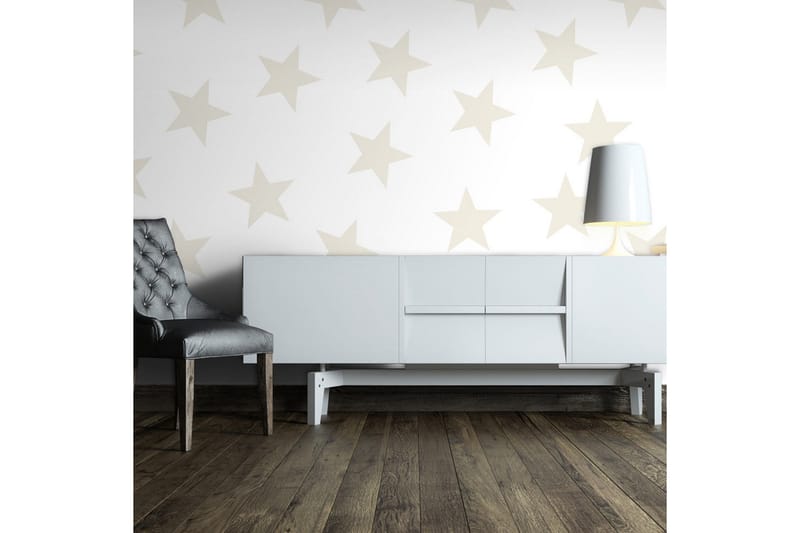 Fototapet Beige Star 300x210 - Innredning - Veggdekorasjon - Tapeter - Fototapeter