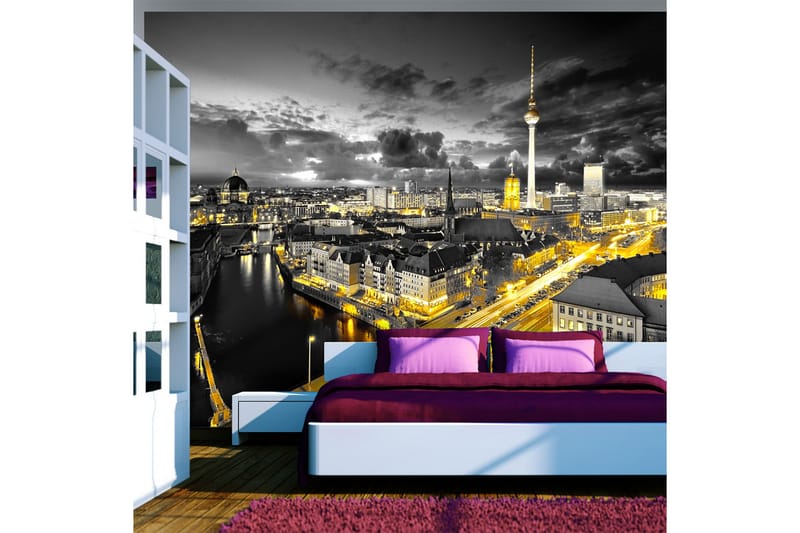 Fototapet Berlin At Night 300x210 - Artgeist sp. z o. o. - Innredning - Veggdekorasjon - Tapeter - Fototapeter