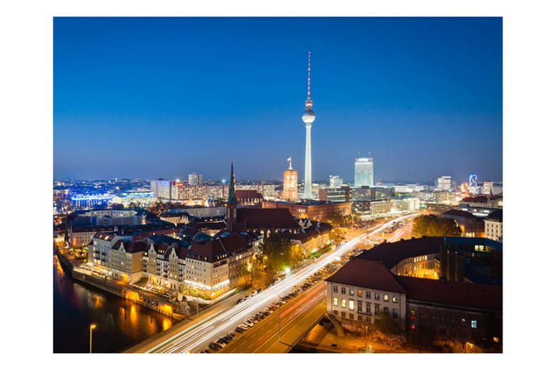 Fototapet Berlin By Night 350x270 - Artgeist sp. z o. o. - Innredning - Veggdekorasjon - Tapeter - Fototapeter