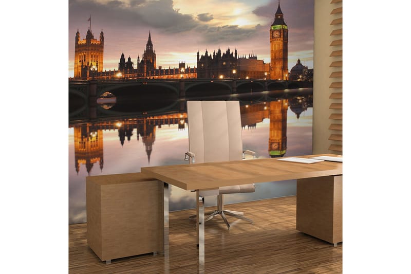 Fototapet Big Ben Kveld London 350x270 - Artgeist sp. z o. o. - Innredning - Veggdekorasjon - Tapeter - Fototapeter