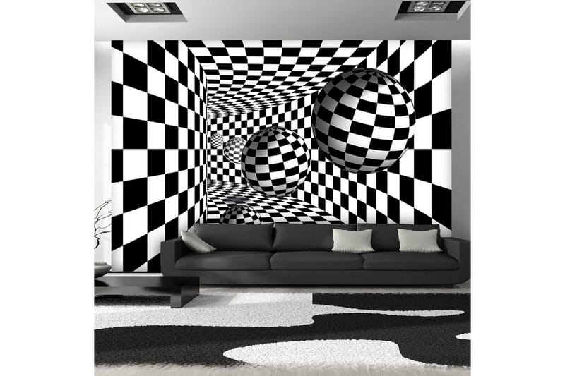 Fototapet Black & White Corridor 200x140, Artgeist sp. z o. o.