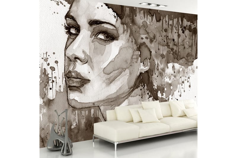 Fototapet Black Lady 250x175 - Artgeist sp. z o. o. - Innredning - Veggdekorasjon - Tapeter - Fototapeter