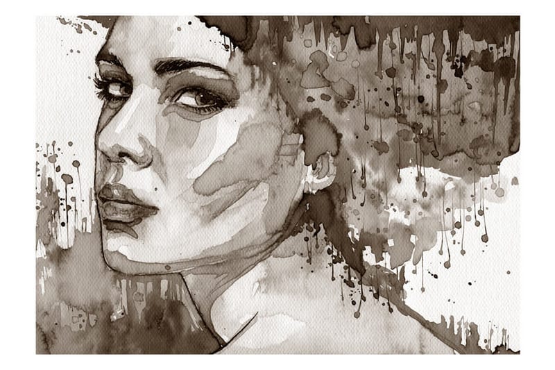 Fototapet Black Lady 250x175 - Artgeist sp. z o. o. - Innredning - Veggdekorasjon - Tapeter - Fototapeter