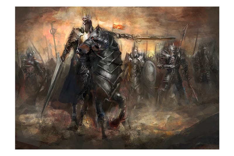 Fototapet Black Rider 100x70 - Innredning - Veggdekorasjon - Tapeter - Fototapeter