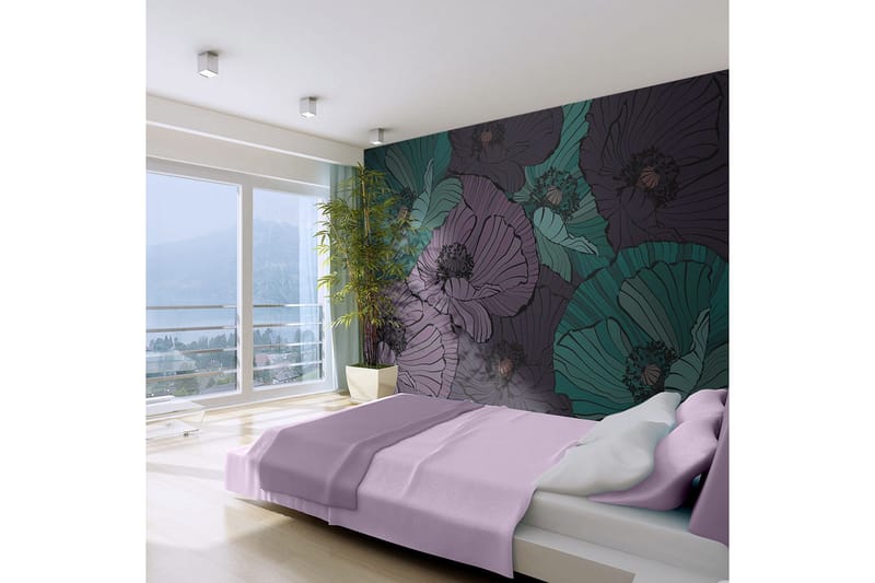 Fototapet Blomsterbed 450x270 - Artgeist sp. z o. o. - Innredning - Veggdekorasjon - Tapeter - Fototapeter