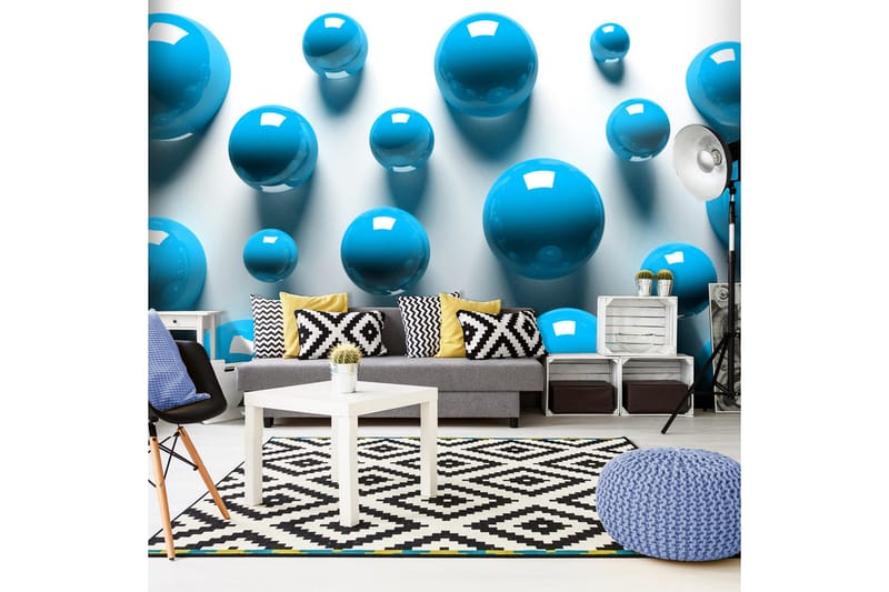 Fototapet Blue Balls 150x105, Artgeist sp. z o. o.