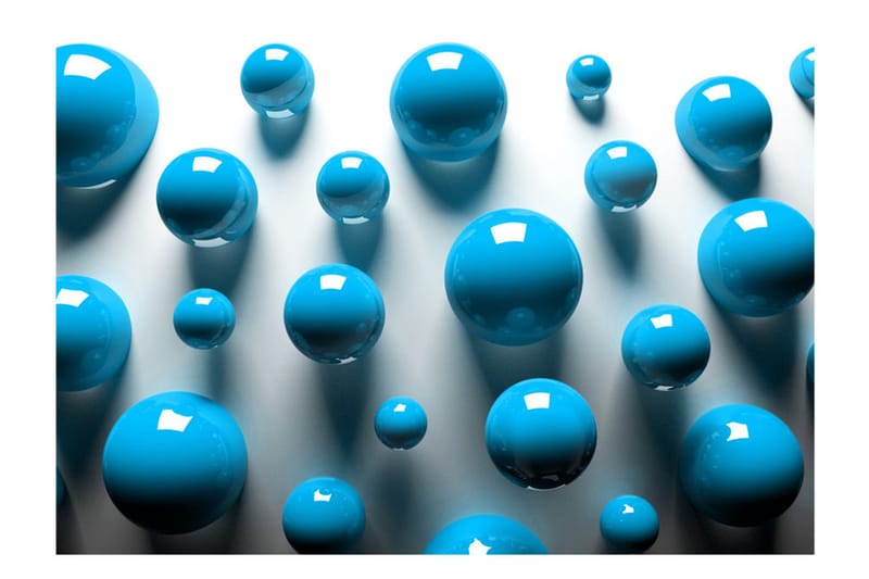 Fototapet Blue Balls 250x175 - Artgeist sp. z o. o. - Innredning - Veggdekorasjon - Tapeter - Fototapeter