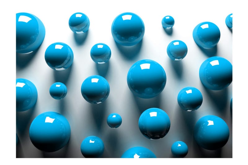 Fototapet Blue Balls 250x175 - Artgeist sp. z o. o. - Innredning - Veggdekorasjon - Tapeter - Fototapeter