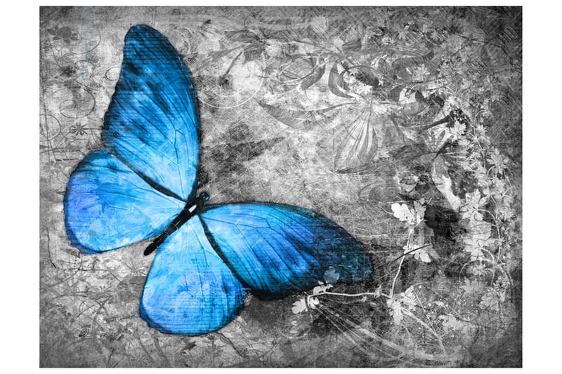 Fototapet Blue Butterfly 300x231 - Artgeist sp. z o. o. - Innredning - Veggdekorasjon - Tapeter - Fototapeter
