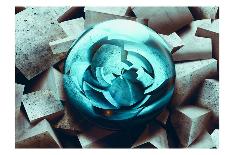 Fototapet Blue Glow 300x210 - Artgeist sp. z o. o. - Innredning - Veggdekorasjon - Tapeter - Fototapeter