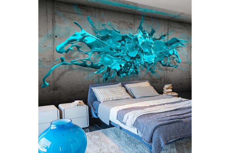 Fototapet Blue Ink Blot 250x175, Artgeist sp. z o. o.