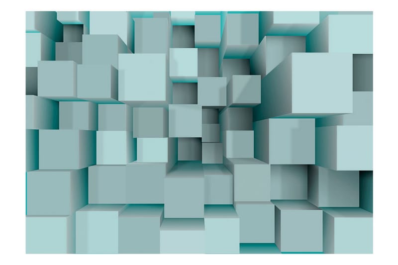 Fototapet Blue Puzzle 350x245 - Artgeist sp. z o. o. - Innredning - Veggdekorasjon - Tapeter - Fototapeter