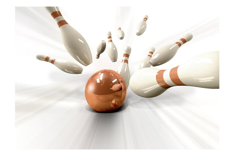 Fototapet Bowling 350x245 - Artgeist sp. z o. o. - Innredning - Veggdekorasjon - Tapeter - Fototapeter