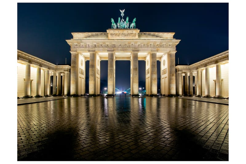 Fototapet Brandenburger Tor Om Natten 400x309 - Artgeist sp. z o. o. - Innredning - Veggdekorasjon - Tapeter - Fototapeter