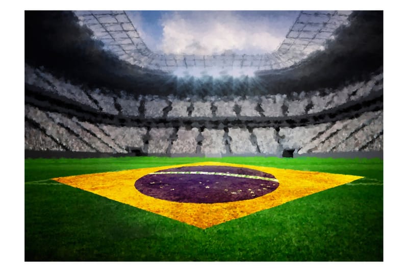 Fototapet Brazilian Stadium 350x245 - Artgeist sp. z o. o. - Innredning - Veggdekorasjon - Tapeter - Fototapeter