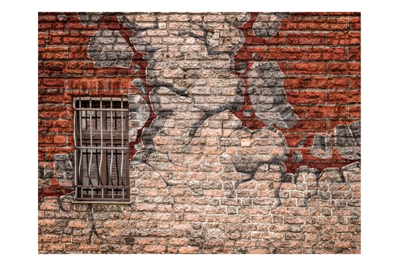 Fototapet Break The Wall 300x231 - Artgeist sp. z o. o. - Innredning - Veggdekorasjon - Tapeter - Fototapeter