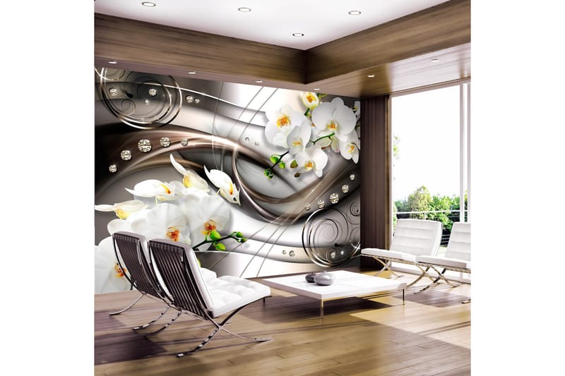 Fototapet Breeze And Orchid 300x210 - Artgeist sp. z o. o. - Innredning - Veggdekorasjon - Tapeter - Fototapeter