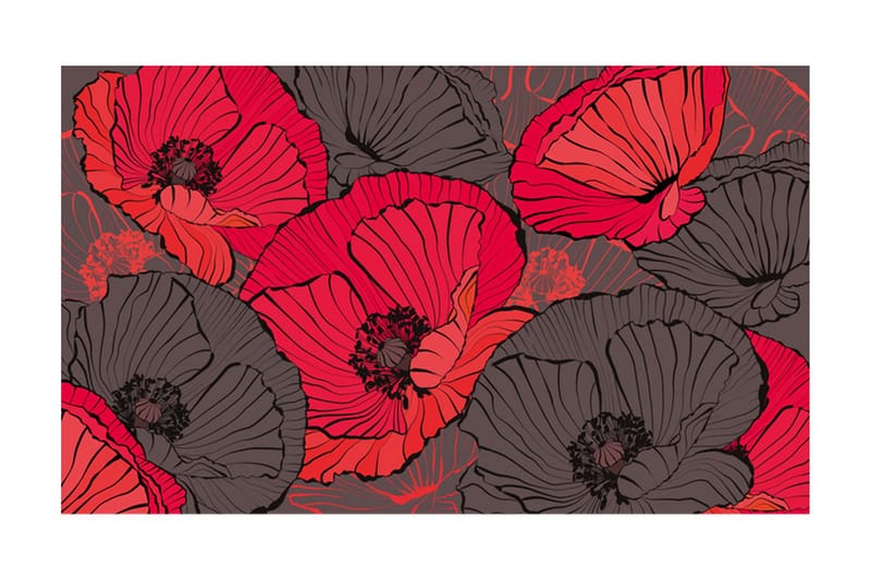 Fototapet Brettet Vallmue 450x270, Artgeist sp. z o. o.