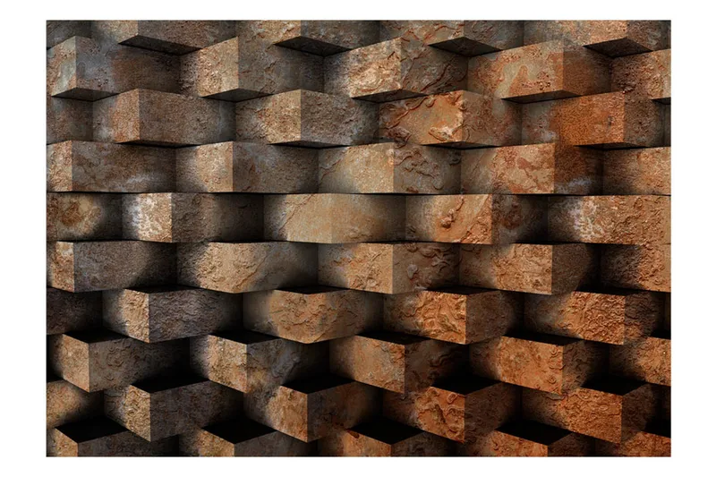 Fototapet Brick Braid 400x280 - Artgeist sp. z o. o. - Innredning - Veggdekorasjon - Tapeter - Fototapeter