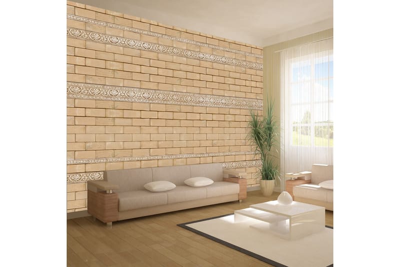 Fototapet Brick With Ornaments  200x140, Artgeist sp. z o. o.