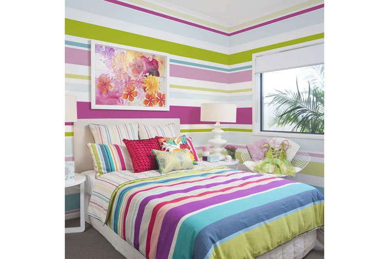Fototapet Bright Stripes 300x231 - Artgeist sp. z o. o. - Innredning - Veggdekorasjon - Tapeter - Fototapeter