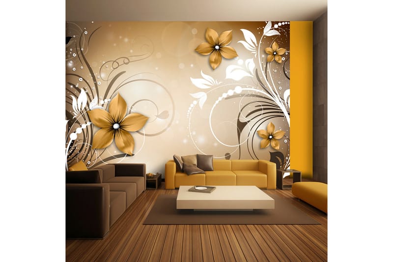 Fototapet Brown Rhapsody 350x245 - Artgeist sp. z o. o. - Innredning - Veggdekorasjon - Tapeter - Fototapeter