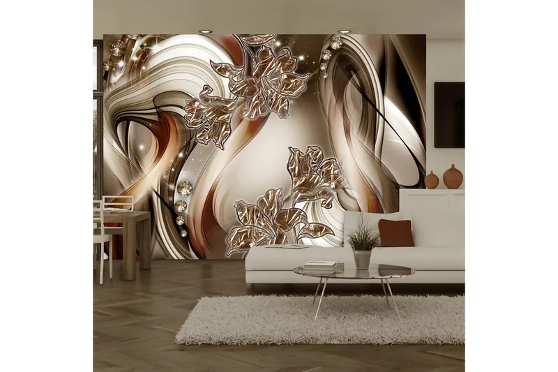 Fototapet Brown Symphony 100x70 - Artgeist sp. z o. o. - Innredning - Veggdekorasjon - Tapeter - Fototapeter