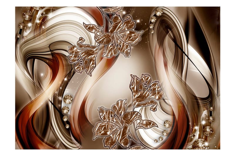 Fototapet Brown Symphony 100x70 - Artgeist sp. z o. o. - Innredning - Veggdekorasjon - Tapeter - Fototapeter