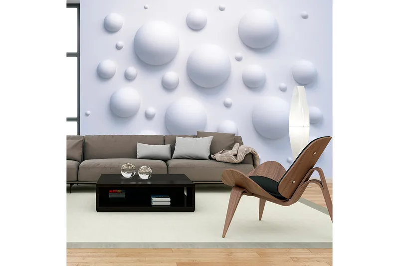 Fototapet Bubble Wall 200x140, Finnes i flere størrelser