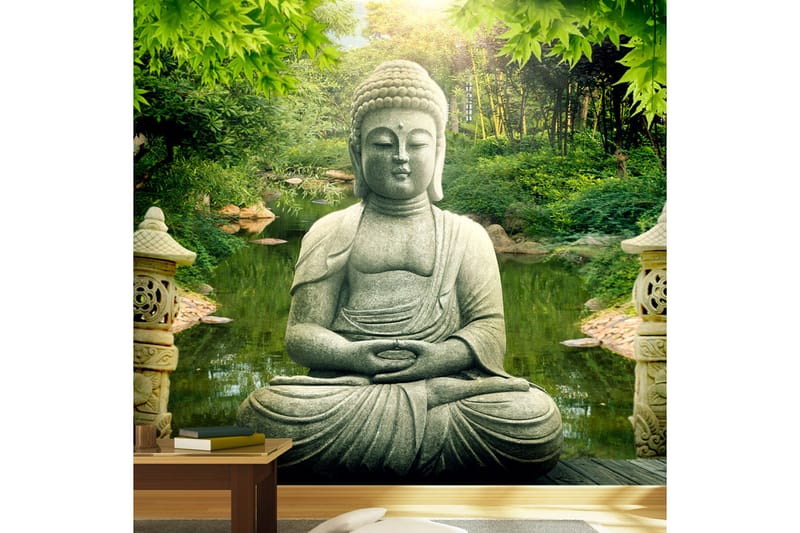 Fototapet Buddha's Garden  150x105 - Artgeist sp. z o. o. - Innredning - Veggdekorasjon - Tapeter - Fototapeter