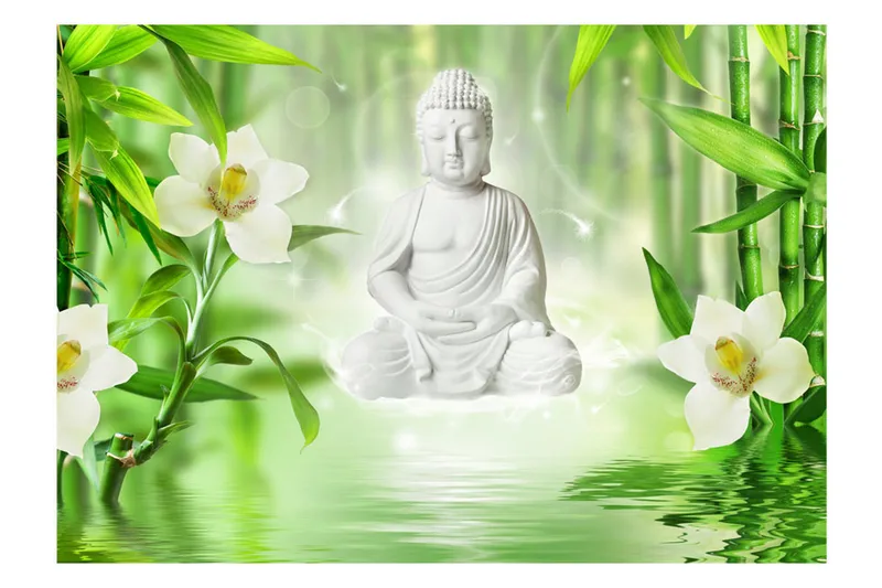 Fototapet Buddha And Nature 400x280 - Artgeist sp. z o. o. - Innredning - Veggdekorasjon - Tapeter - Fototapeter