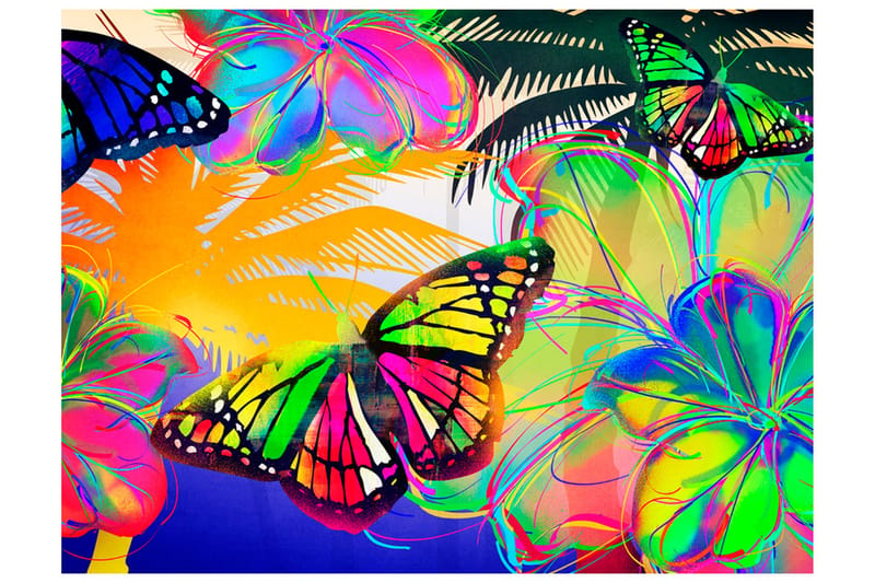 Fototapet Butterflies In The Stomach 200x154, Artgeist sp. z o. o.