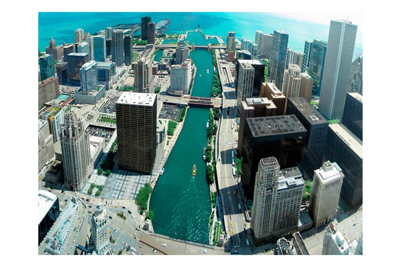 Fototapet Bybyggingskunst Chicago 300x231 - Artgeist sp. z o. o. - Innredning - Veggdekorasjon - Tapeter - Fototapeter