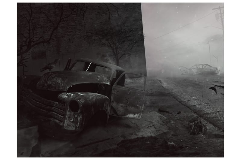 Fototapet Byen Av Redsel 400x309 - Artgeist sp. z o. o. - Innredning - Veggdekorasjon - Tapeter - Fototapeter