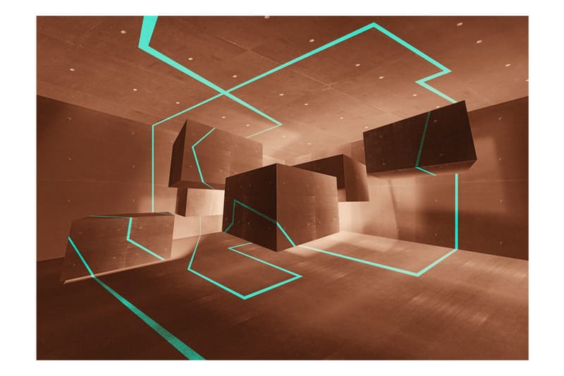 Fototapet Celadon Trail 400x280 - Artgeist sp. z o. o. - Innredning - Veggdekorasjon - Tapeter - Fototapeter