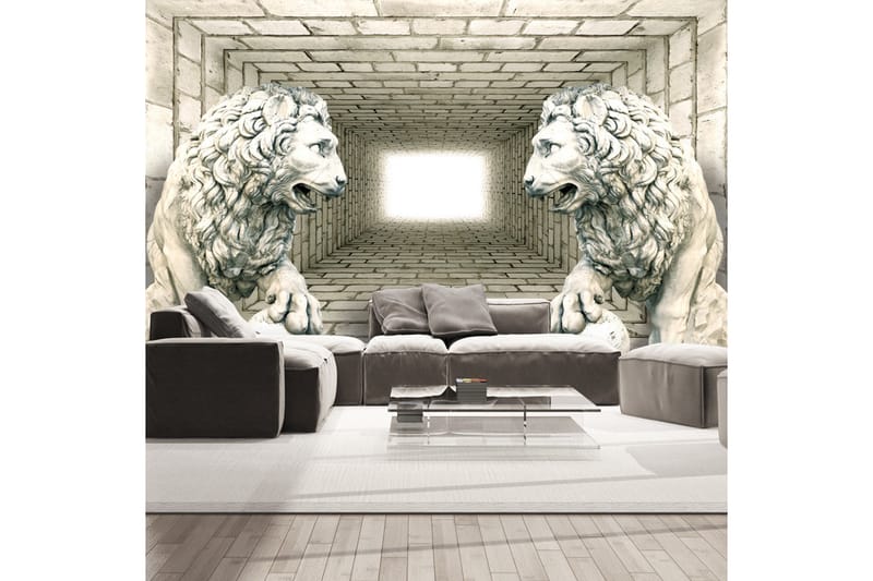 Fototapet Chamber Of Lions 300x210 - Artgeist sp. z o. o. - Innredning - Veggdekorasjon - Tapeter - Fototapeter