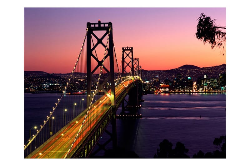 Fototapet Charming Evening In San Francisco 400x309 - Artgeist sp. z o. o. - Innredning - Veggdekorasjon - Tapeter - Fototapeter