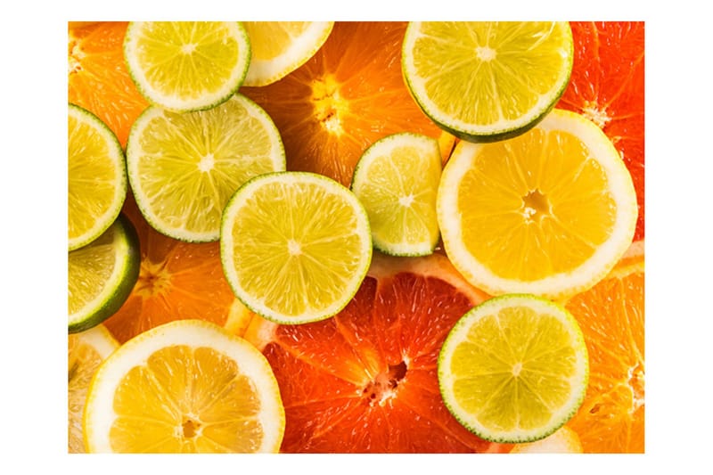 Fototapet Citrus Fruits 400x309 - Artgeist sp. z o. o. - Innredning - Veggdekorasjon - Tapeter - Fototapeter